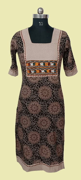 Ladies Regular Embroidered Kurtis at Best Price in Gurugram | Nived  International Garment Pvt. Ltd.