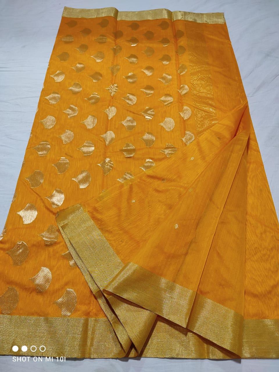 Buy Stylish Chanderi Handloom Sarees Collection At Best Prices Online